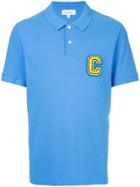Ck Calvin Klein Logo Plaque Polo Shirt - Blue