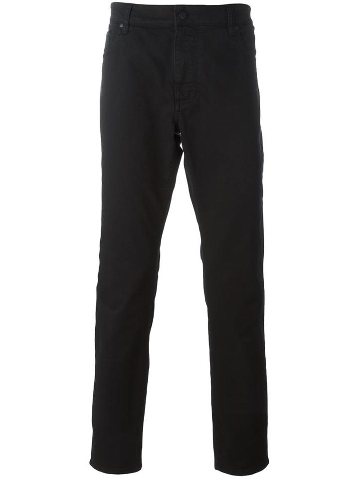 Hackett Straight Leg Trousers, Men's, Size: 31, Black, Cotton/spandex/elastane