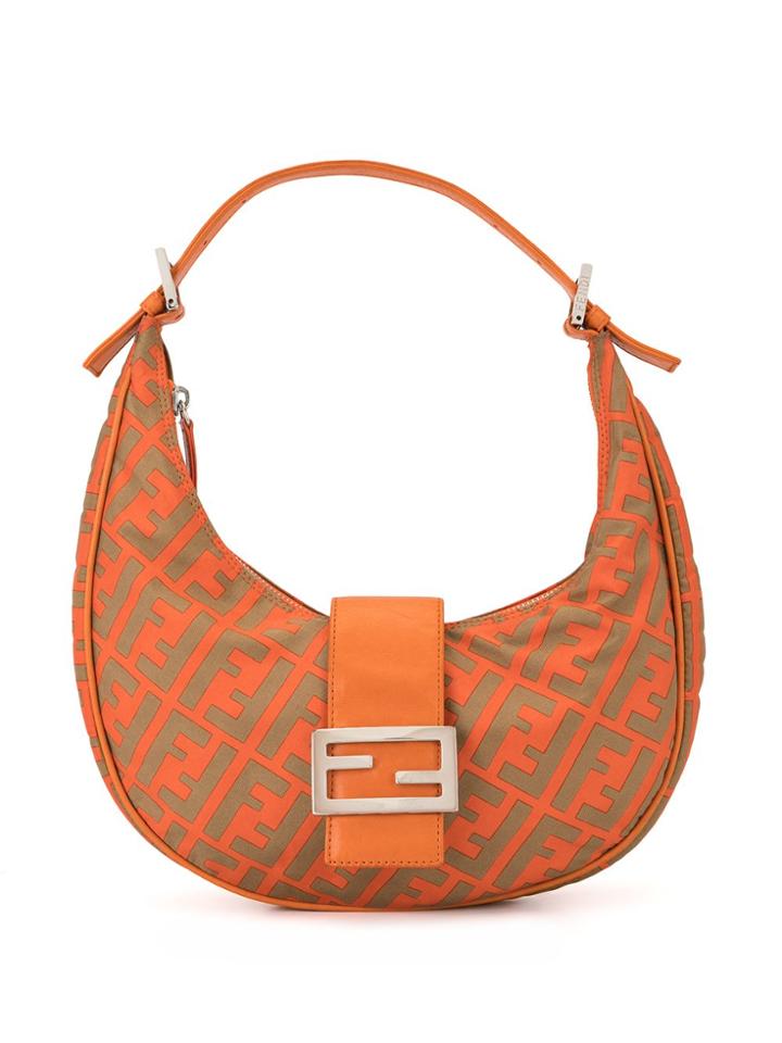 Fendi Pre-owned Zucca Mamma Shoulder Bag - Orange