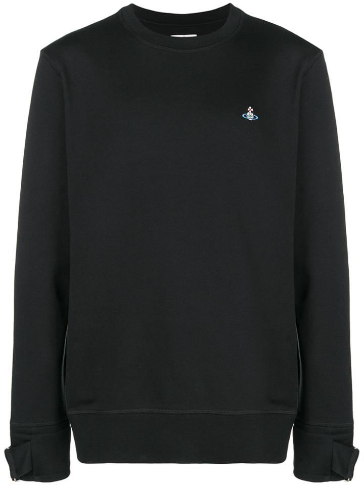 Vivienne Westwood Logo Detailed Sweatshirt - Black