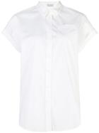 Brunello Cucinelli Short-sleeve Fitted Shirt - White