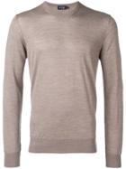 Hackett Round Neck Sweater - Brown