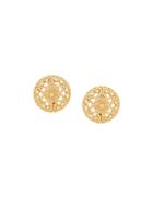 Christian Dior Vintage 1960's Statement Clip-on Earrings - Gold