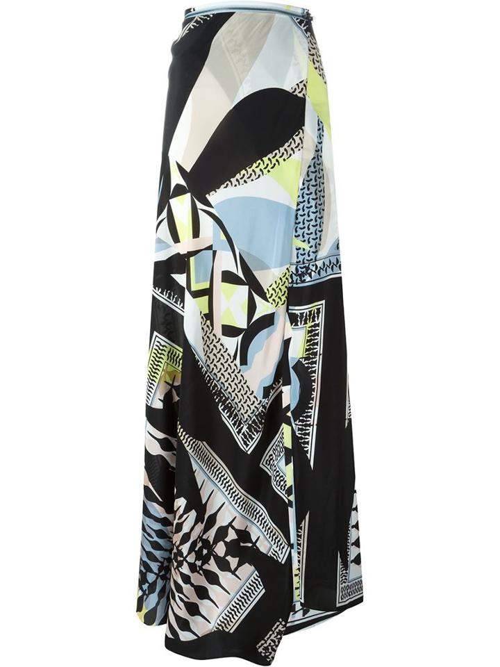 Antonio Berardi Geometric Print Long Skirt