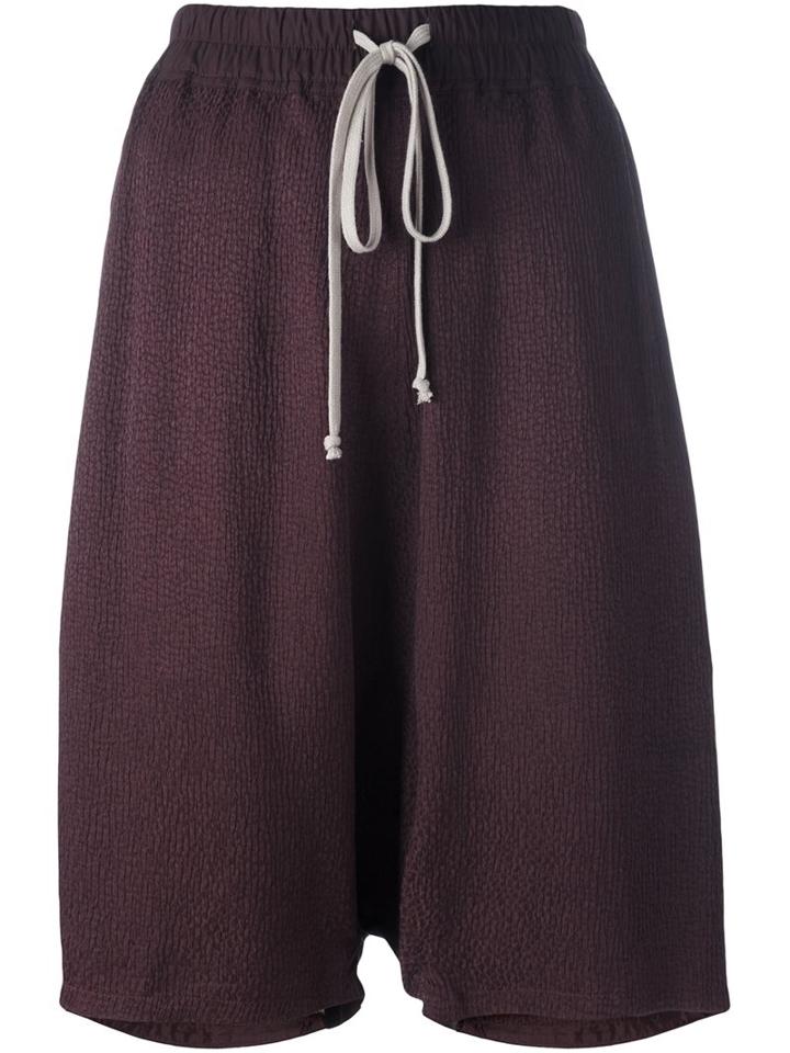Rick Owens 'pod' Shorts, Women's, Size: 44, Brown, Viscose/silk/cotton