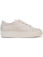 Agl Studded Lace-up Sneakers - White