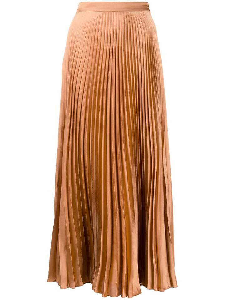 Stella Mccartney Pleated Midi-skirt - Neutrals