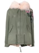 Mr & Mrs Italy Fur Trim Parka Coat - Green