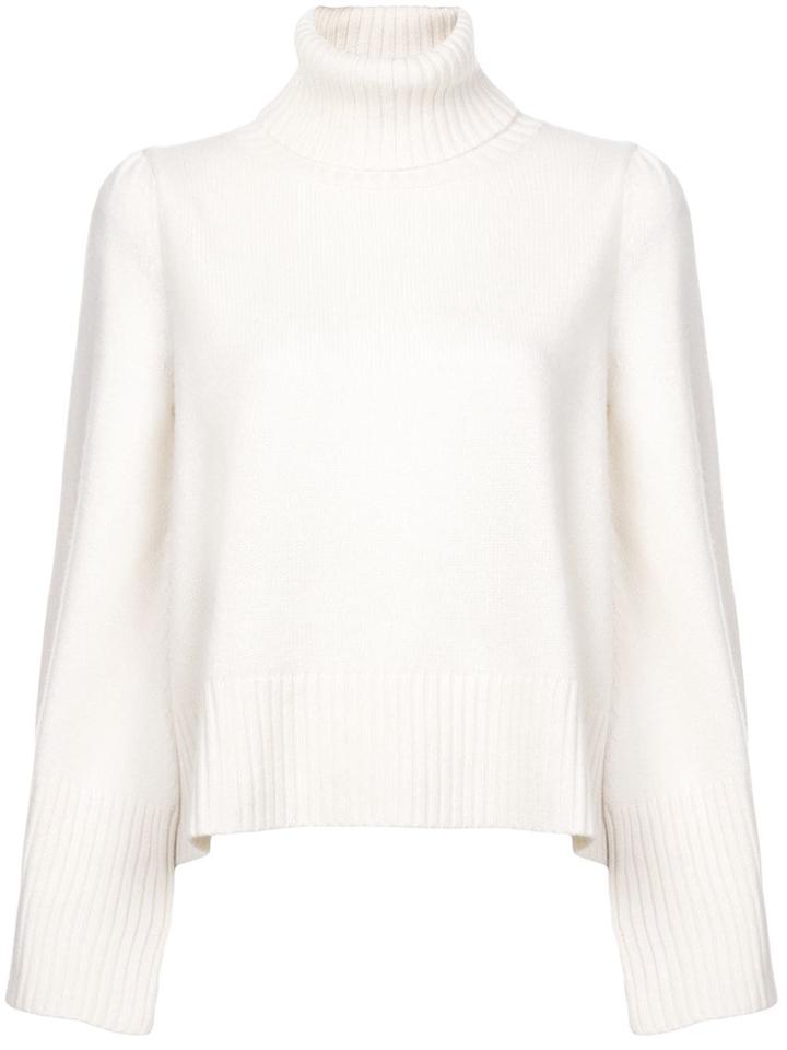 Co Turtleneck Sweater - White