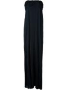 Msgm Strapless Evening Dress, Women's, Size: 44, Black, Polyamide/viscose