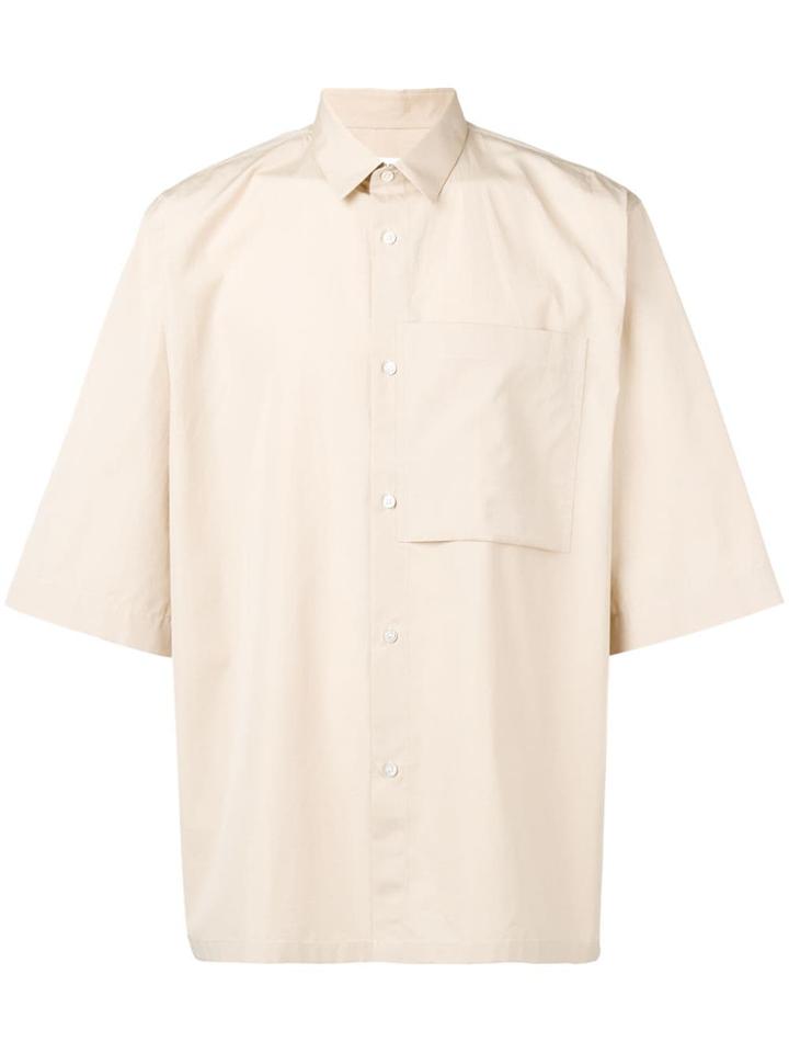 Jil Sander Short-sleeve Flared Shirt - Neutrals