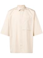 Jil Sander Short-sleeve Flared Shirt - Neutrals