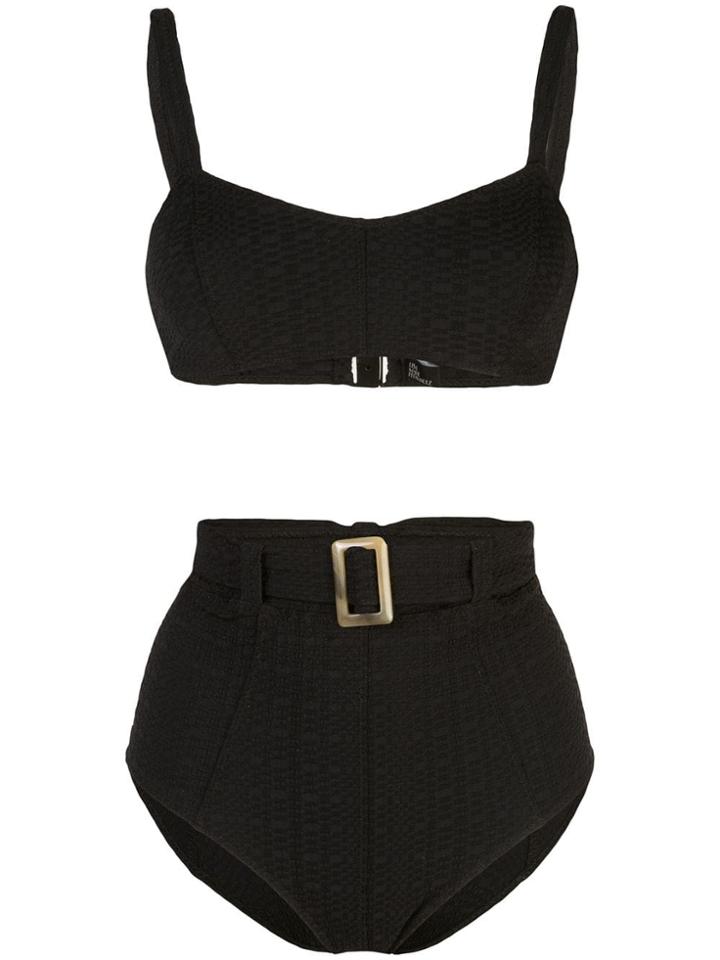 Lisa Marie Fernandez Genevieve Belted Bikini - Black