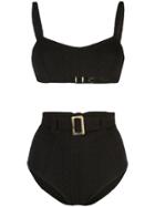 Lisa Marie Fernandez Genevieve Belted Bikini - Black