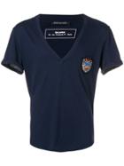 Balmain Logo Patch T-shirt - Blue