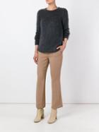 Dorothee Schumacher Crew Neck Jumper, Women's, Size: 2, Grey, Polyamide/mohair/wool
