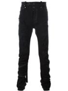 Unravel 'distort' Trousers, Men's, Size: 33, Black, Cotton/polyester/spandex/elastane