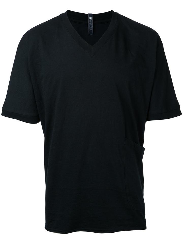 Factotum - V-neck T-shirt - Men - Cotton - 48, Black, Cotton