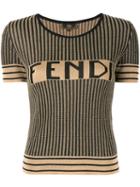 Fendi Pre-owned Pequin Pattern Knitted Top - Brown