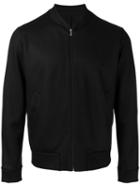 Harris Wharf London Zipped Bomber Jacket, Men's, Size: 54, Black, Wool