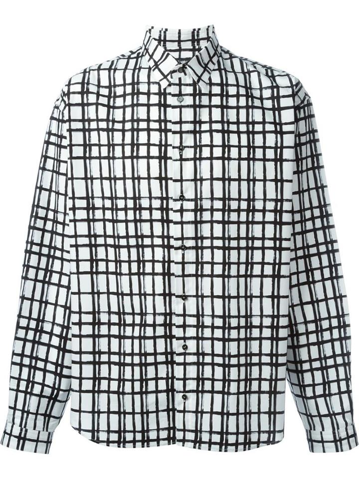 Dolce & Gabbana Painted Check Print Shirt