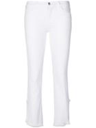 J Brand Slim-fit Cropped Jeans - White