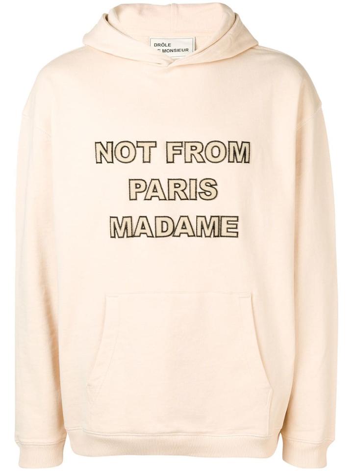 Drôle De Monsieur Nfpm Print Hoodie - Neutrals