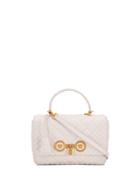 Versace Quilted Icon Dual Carry Bag - White