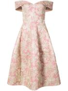 Christian Siriano Floral Embroidered Off-shoulder Dress - Pink &