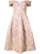 Christian Siriano Floral Embroidered Off-shoulder Dress - Pink &