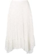 See By Chloé Biased Midi Skirt - White