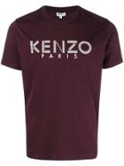 Kenzo Logo Print T-shirt - Pink & Purple