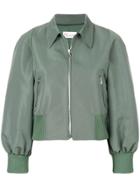 Red Valentino Cropped Bomber Jacket - Green