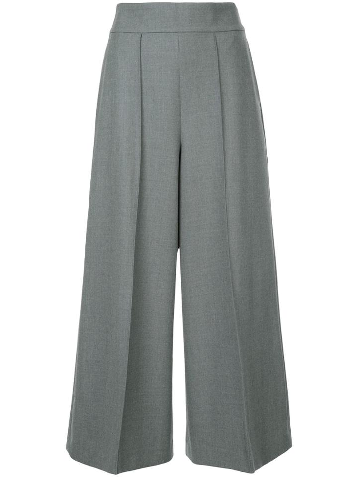 Des Prés Cropped Wide-leg Trousers - Grey