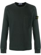 Stone Island Logo Pattch Sweatshirt - Grey