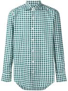 Finamore 1925 Napoli Gingham Checked Shirt - Green
