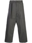 Lanvin Cropped Wide-leg Trousers - Grey