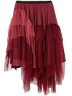 Antonio Marras Tiered Tulle Skirt - Pink & Purple