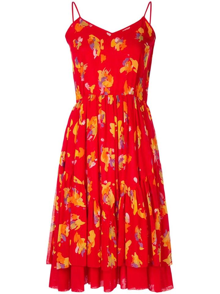 Christian Dior Pre-owned Floral Flared Dress