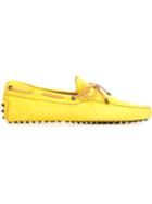 Tod S Gommino Loafers, Men's, Size: 12, Yellow/orange, Calf Leather/leather/rubber