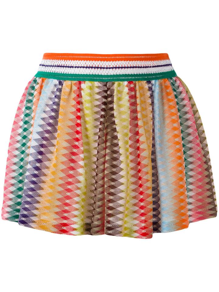 Missoni Zig Zag Pleated Shorts, Women's, Size: 40, Rayon