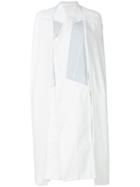 Rick Owens V-neck Cape Pullover - White