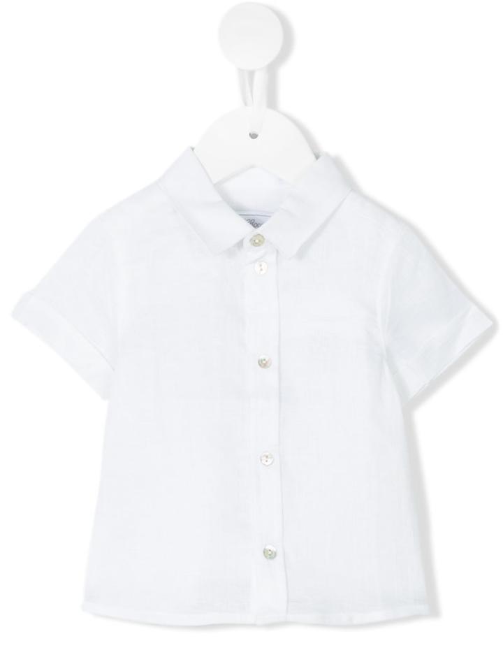 Tartine Et Chocolat - Short Sleeve Shirt - Kids - Linen/flax - 12 Mth, White