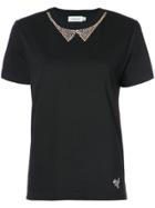 Coach Studded Collar Design Shortsleeved T-shirt - Black