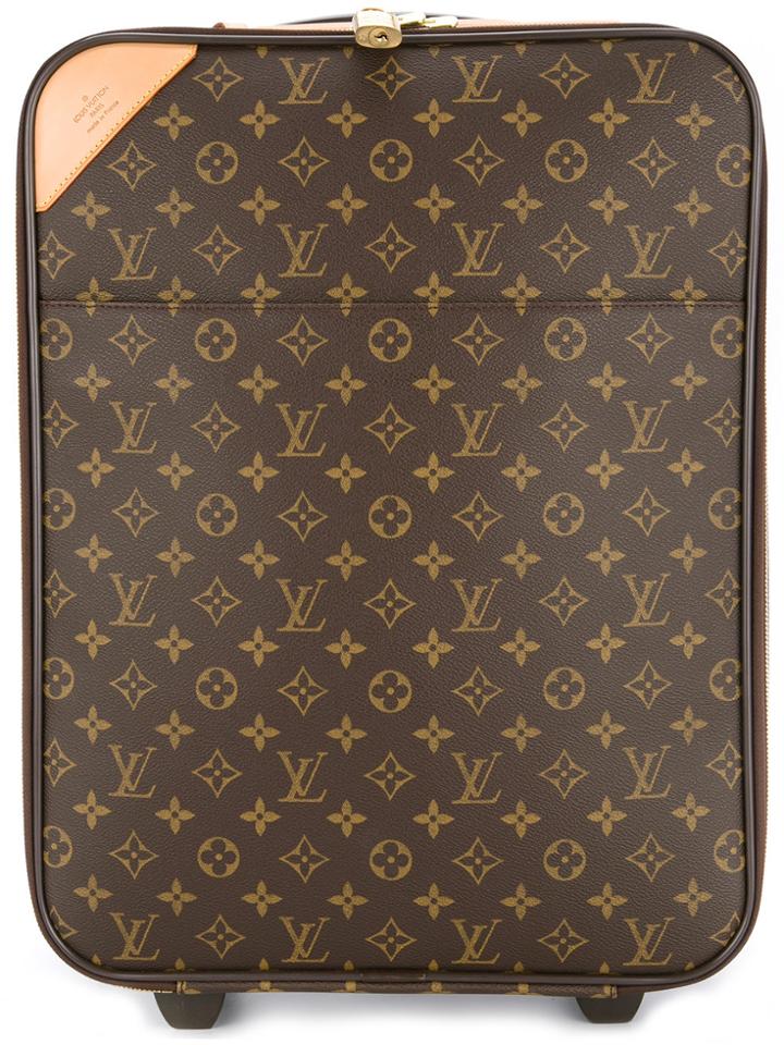 Louis Vuitton Vintage Pegase 45 Monogram Travel Carry Bag - Brown