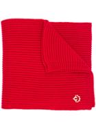 Dsquared2 Ribbed Logo Plaque Scarf