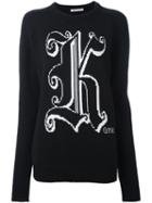 Christopher Kane Kane Crew Neck Sweater, Women's, Size: Small, Black, Virgin Wool