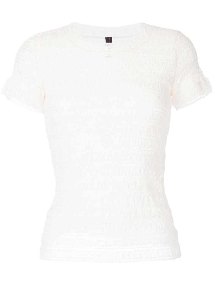 Marc Cain Stretch Lace T-shirt - White