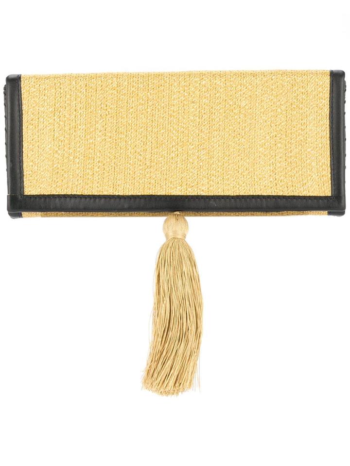 Zeus+dione Tassel Clutch Bag - Yellow
