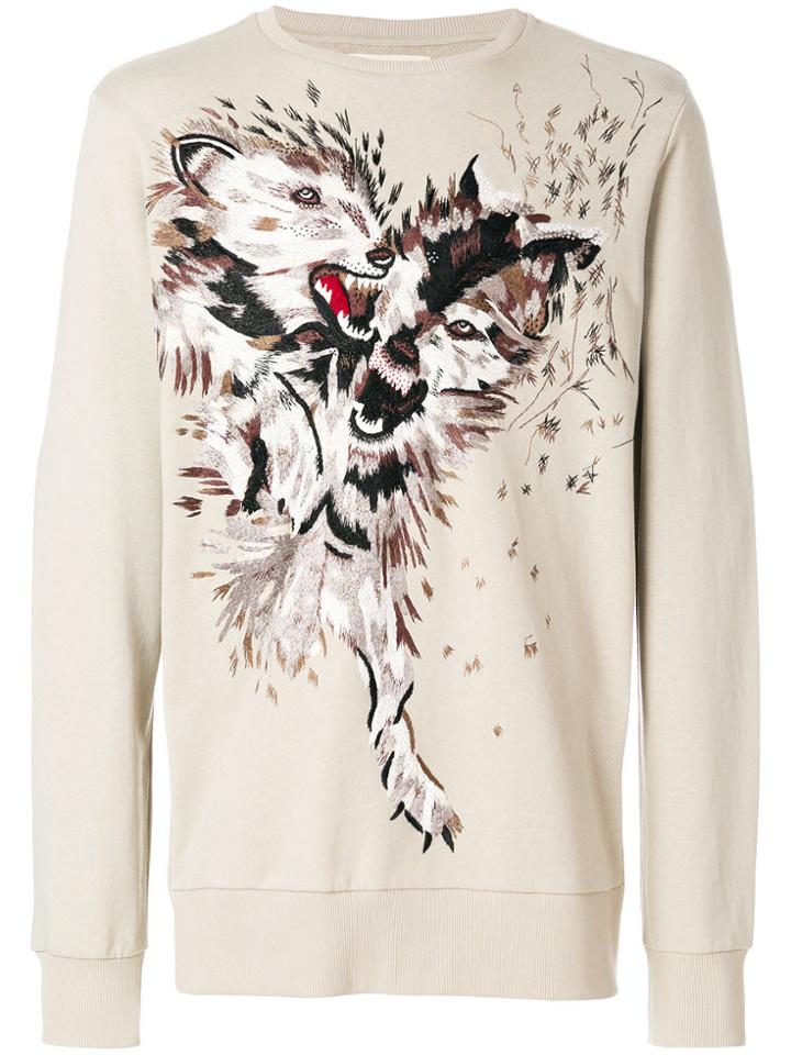 Ih Nom Uh Nit Wolf Sweatshirt - Nude & Neutrals